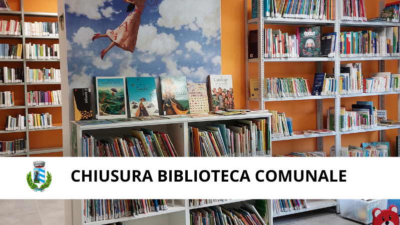 Avviso chiusura biblioteca