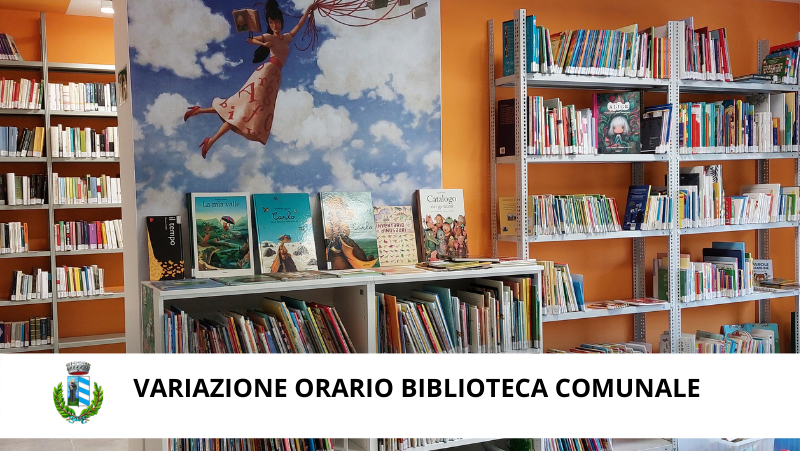 variazione orario biblioteca